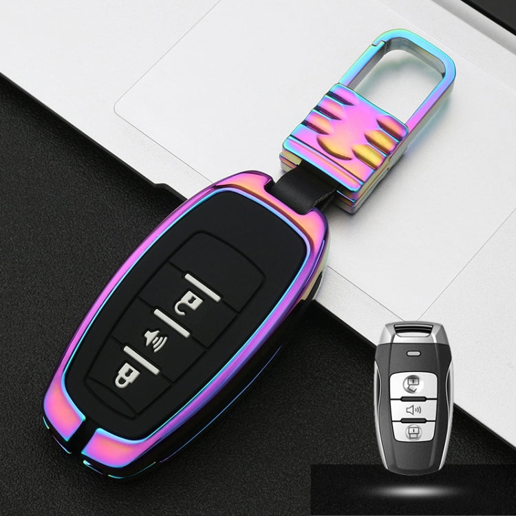 Car Luminous All-inclusive Zinc Alloy Key Protective Case Key Shell for Haval B Style Smart 3-button