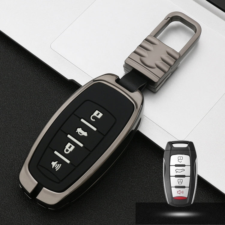 Car Luminous All-inclusive Zinc Alloy Key Protective Case Key Shell for Haval C Style Smart 4-button