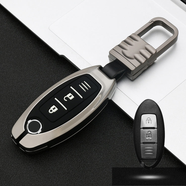 Car Luminous All-inclusive Zinc Alloy Key Protective Case Key Shell for Nissan A Style Smart 2-button