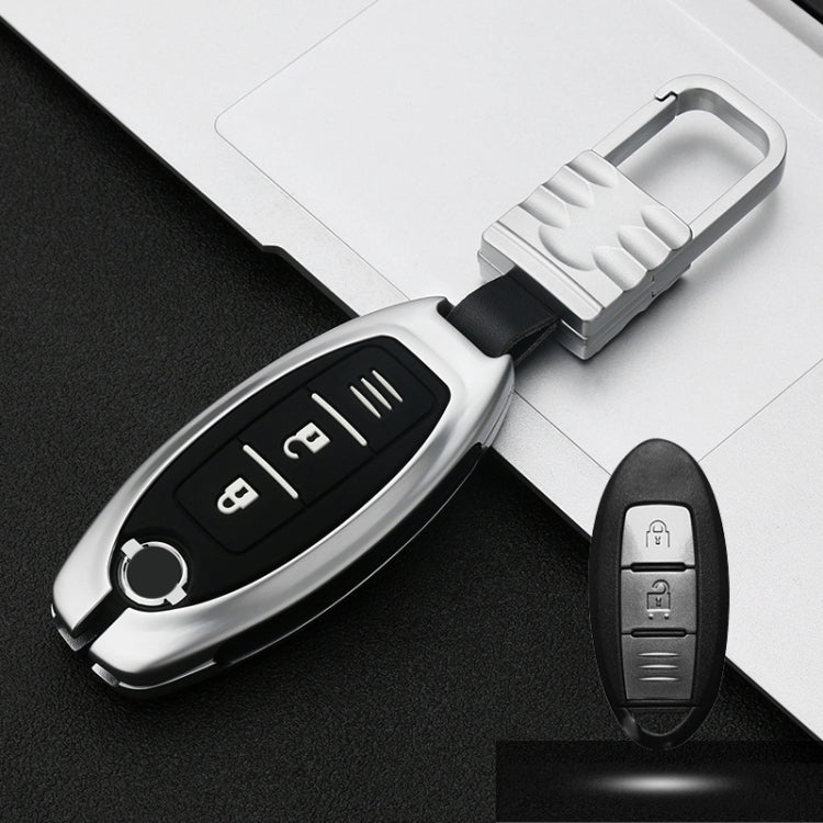 Car Luminous All-inclusive Zinc Alloy Key Protective Case Key Shell for Nissan A Style Smart 2-button