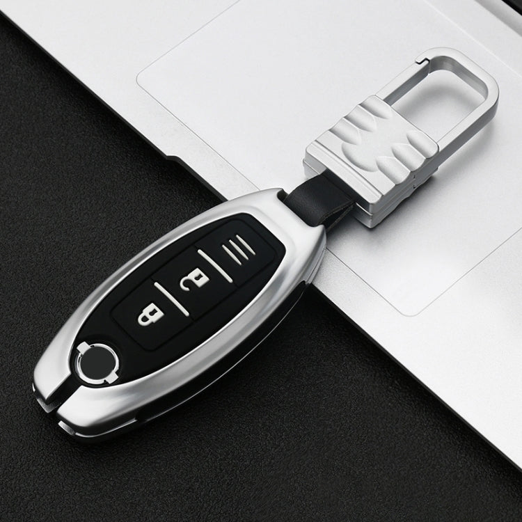 Car Luminous All-inclusive Zinc Alloy Key Protective Case Key Shell for Nissan A Style Smart 2-button