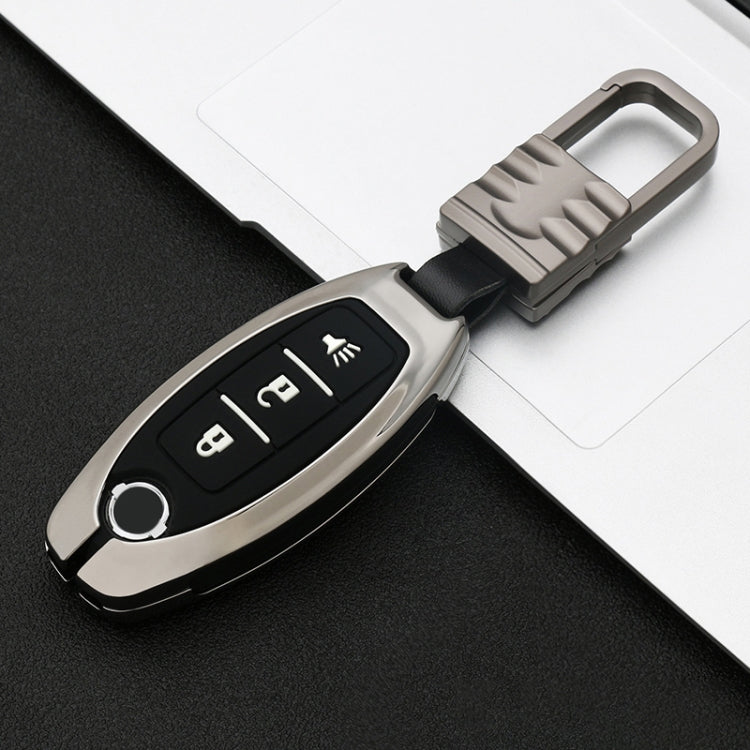 Car Luminous All-inclusive Zinc Alloy Key Protective Case Key Shell for Nissan B Style Smart 3-button