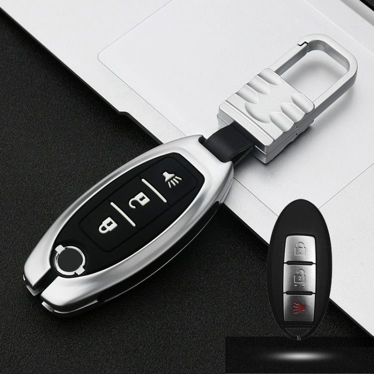 Car Luminous All-inclusive Zinc Alloy Key Protective Case Key Shell for Nissan B Style Smart 3-button
