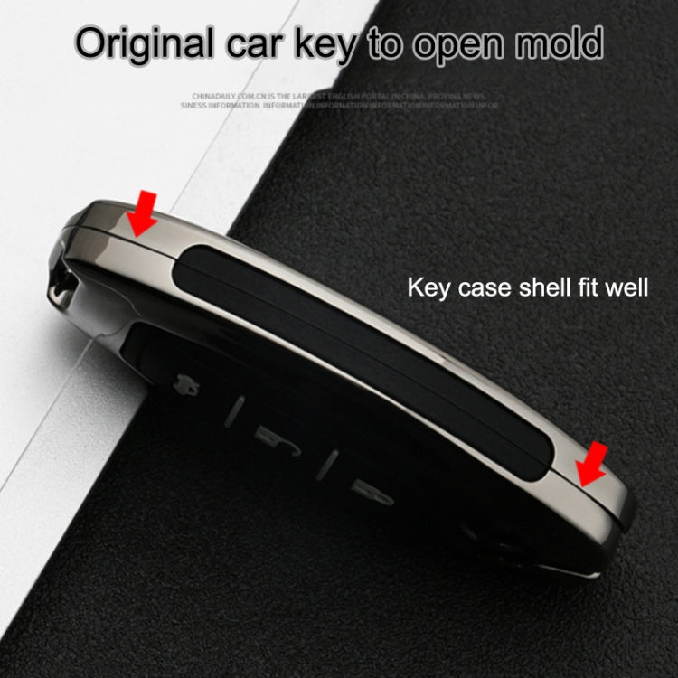 Car Luminous All-inclusive Zinc Alloy Key Protective Case Key Shell for Nissan B Style Smart 3-button