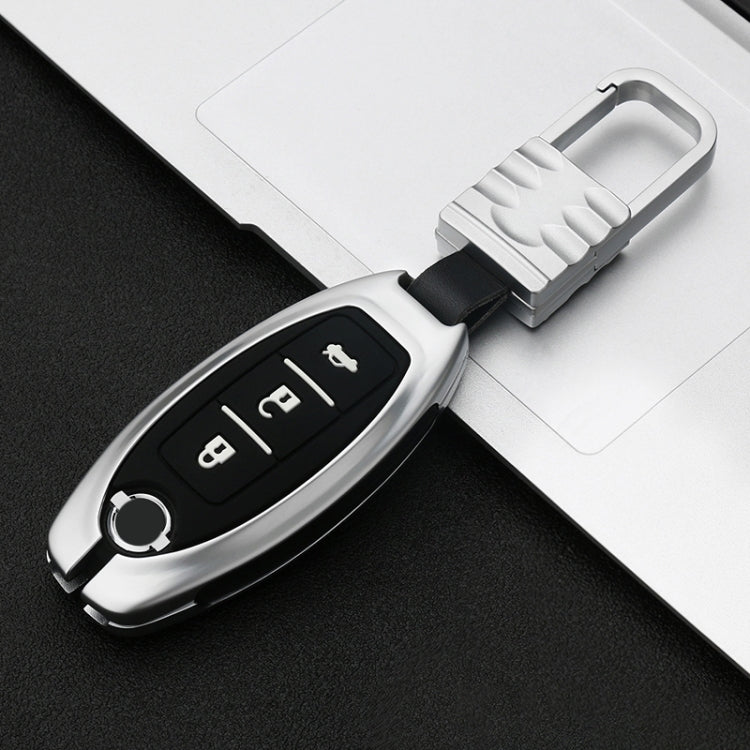 Car Luminous All-inclusive Zinc Alloy Key Protective Case Key Shell for Nissan C Style Smart 3-button