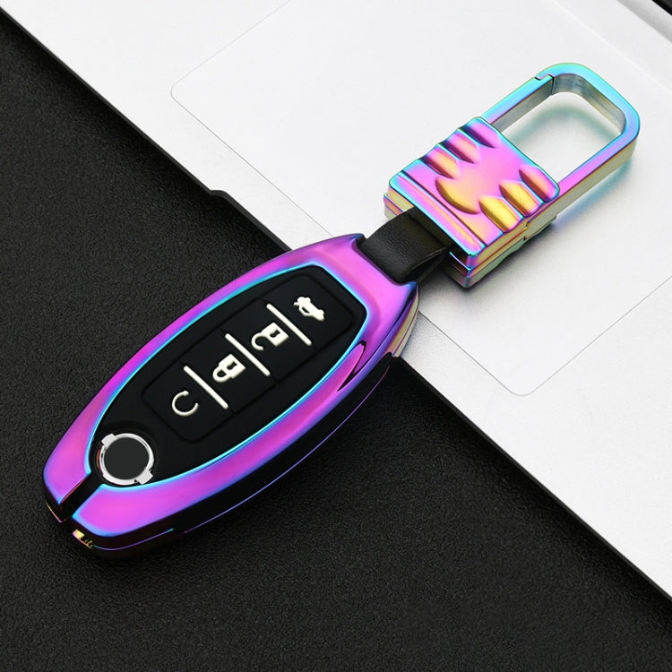 Car Luminous All-inclusive Zinc Alloy Key Protective Case Key Shell for Nissan K Style Smart 4-button
