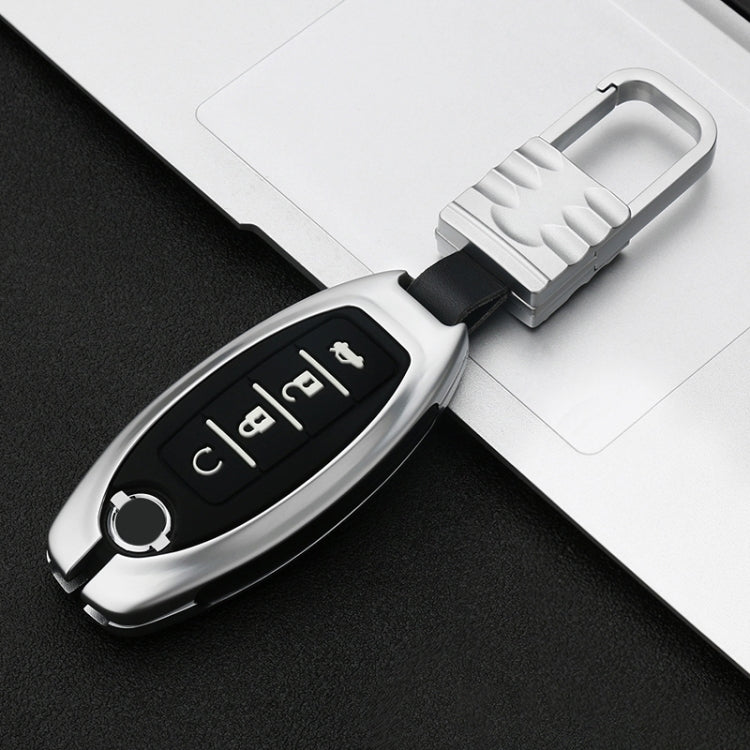 Car Luminous All-inclusive Zinc Alloy Key Protective Case Key Shell for Nissan K Style Smart 4-button