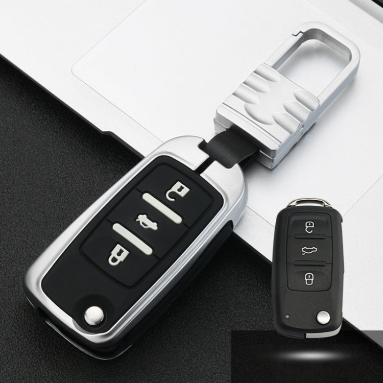 Car Luminous All-inclusive Zinc Alloy Key Protective Case Key Shell for Volkswagen A Style Smart 3-button