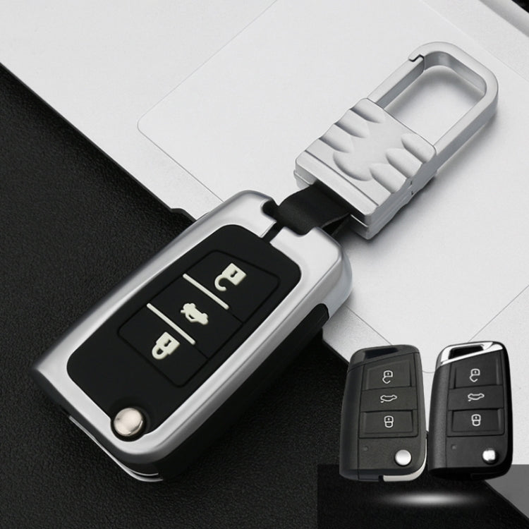 Car Luminous All-inclusive Zinc Alloy Key Protective Case Key Shell for Volkswagen B Style Smart 3-button