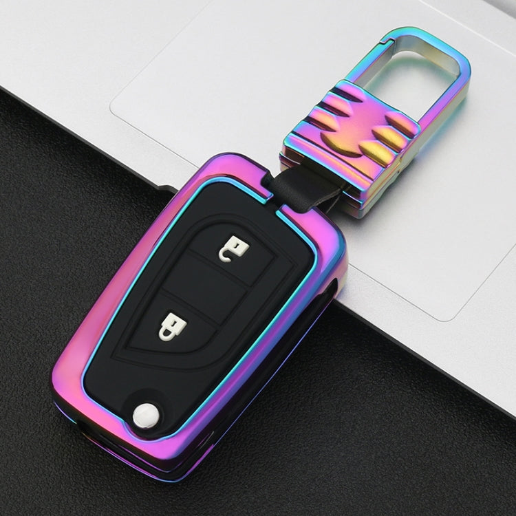 Car Luminous All-inclusive Zinc Alloy Key Protective Case Key Shell for Toyota B Style Folding 2-button