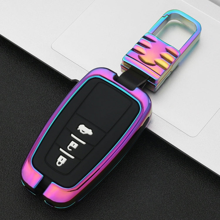 Car Luminous All-inclusive Zinc Alloy Key Protective Case Key Shell for Toyota C Style Smart 3-button
