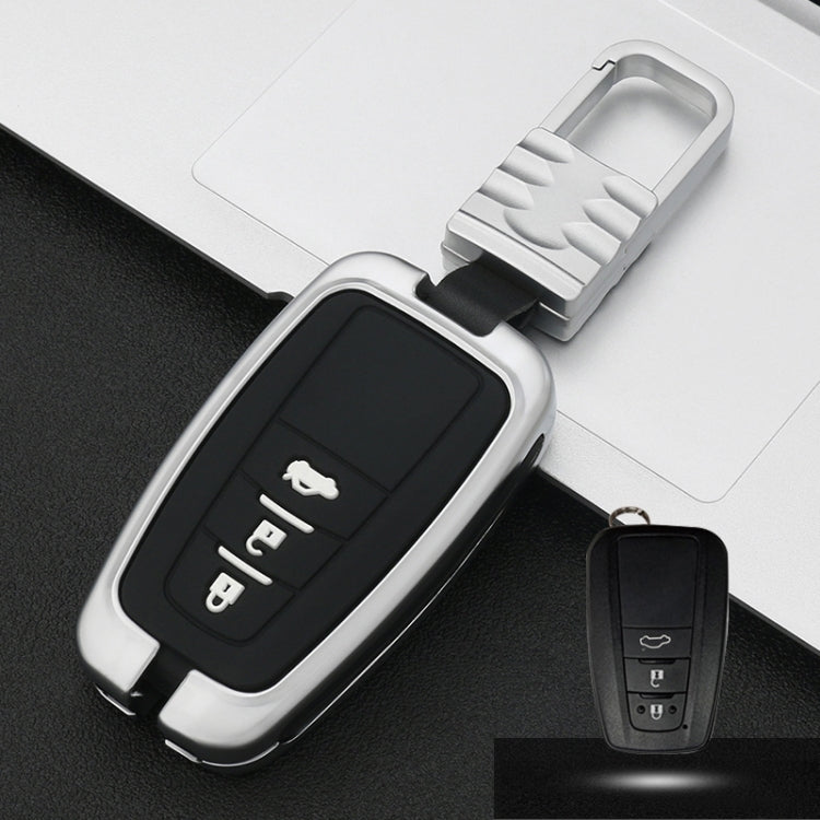 Car Luminous All-inclusive Zinc Alloy Key Protective Case Key Shell for Toyota C Style Smart 3-button