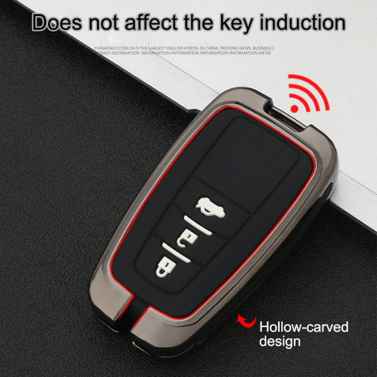 Car Luminous All-inclusive Zinc Alloy Key Protective Case Key Shell for Toyota C Style Smart 3-button