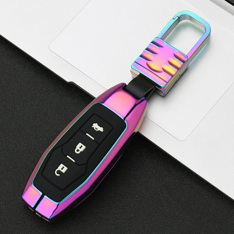Car Luminous All-inclusive Zinc Alloy Key Protective Case Key Shell for Ford C Style Smart 3-button