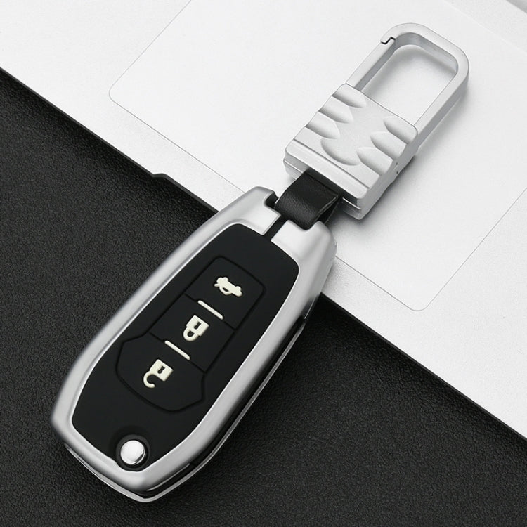 Car Luminous All-inclusive Zinc Alloy Key Protective Case Key Shell for Ford D Style Folding 3-button