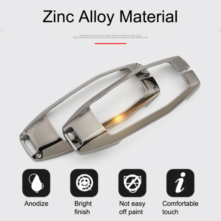 Car Luminous All-inclusive Zinc Alloy Key Protective Case Key Shell for Ford G Style Smart 3-button