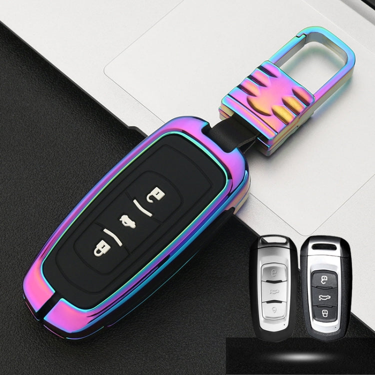 Car Luminous All-inclusive Zinc Alloy Key Protective Case Key Shell for Geely A Style Smart 3-button