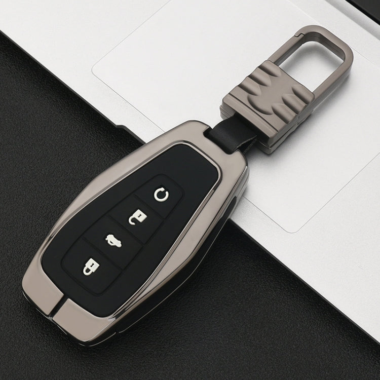 Car Luminous All-inclusive Zinc Alloy Key Protective Case Key Shell for Geely B Style Smart 4-button
