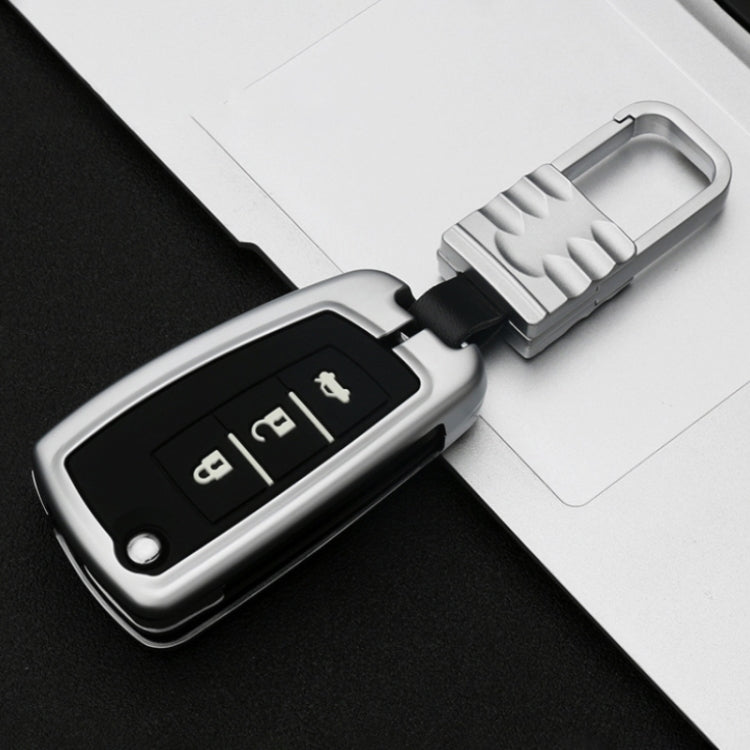 Car Luminous All-inclusive Zinc Alloy Key Protective Case Key Shell for Nissan F Style Folding 3-button