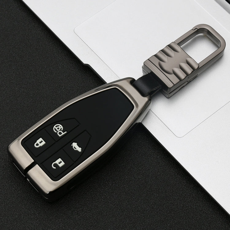 Car Luminous All-inclusive Zinc Alloy Key Protective Case Key Shell for Hong Qi A Style Smart 4-button