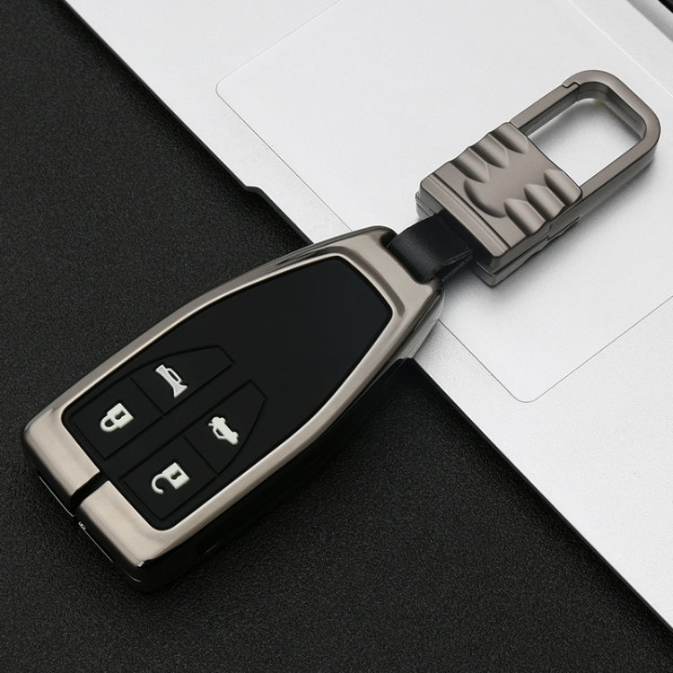 Car Luminous All-inclusive Zinc Alloy Key Protective Case Key Shell for Hong Qi B Style Smart 4-button