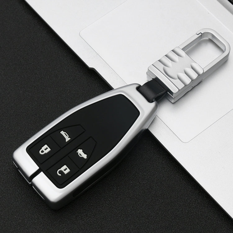 Car Luminous All-inclusive Zinc Alloy Key Protective Case Key Shell for Hong Qi B Style Smart 4-button