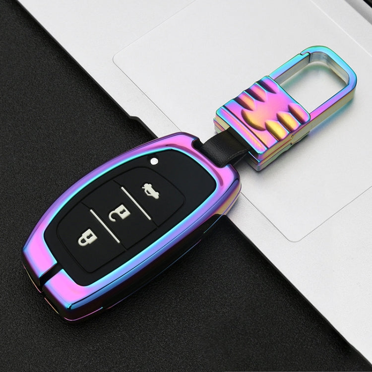 Car Luminous All-inclusive Zinc Alloy Key Protective Case Key Shell for Hyundai A Style Smart 3-button