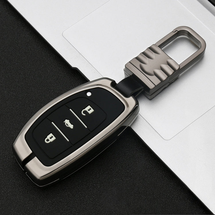 Car Luminous All-inclusive Zinc Alloy Key Protective Case Key Shell for Hyundai B Style Smart 3-button