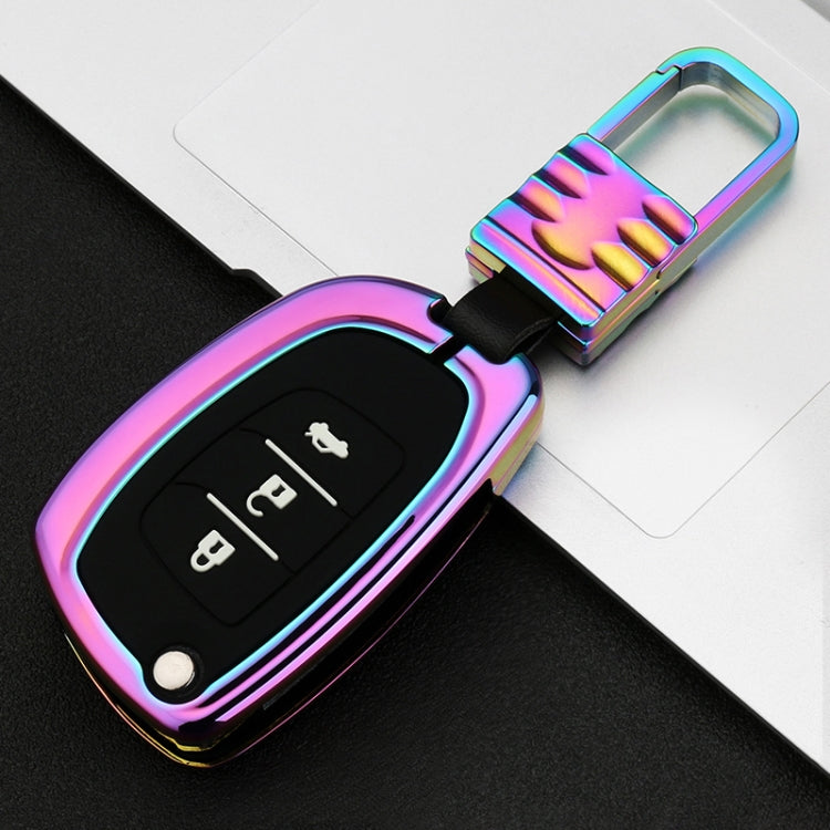 Car Luminous All-inclusive Zinc Alloy Key Protective Case Key Shell for Hyundai C Style Folding 3-button
