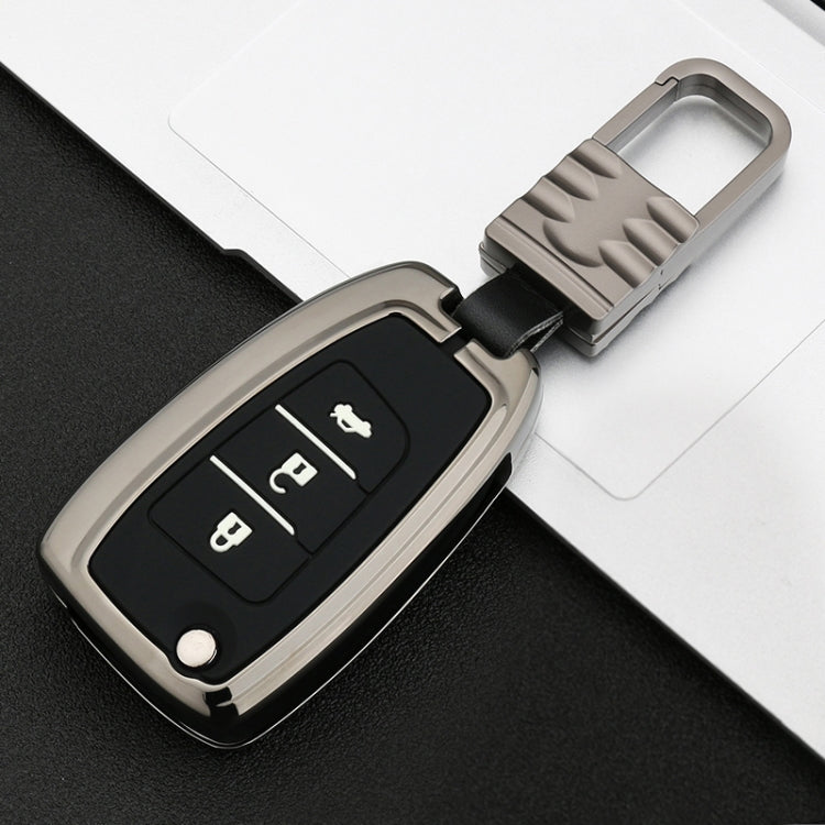 Car Luminous All-inclusive Zinc Alloy Key Protective Case Key Shell for Hyundai J Style Folding 3-button
