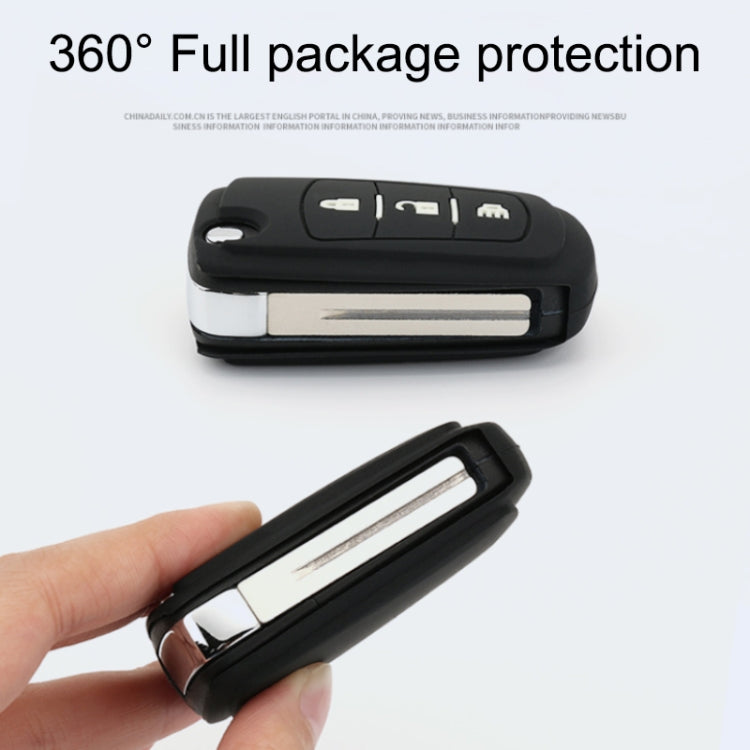 Car Luminous All-inclusive Zinc Alloy Key Protective Case Key Shell for Great Wall Folding 3-button