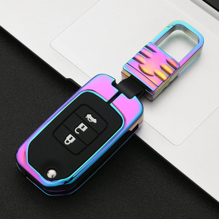 Car Luminous All-inclusive Zinc Alloy Key Protective Case Key Shell for Honda A Style Folding 3-button