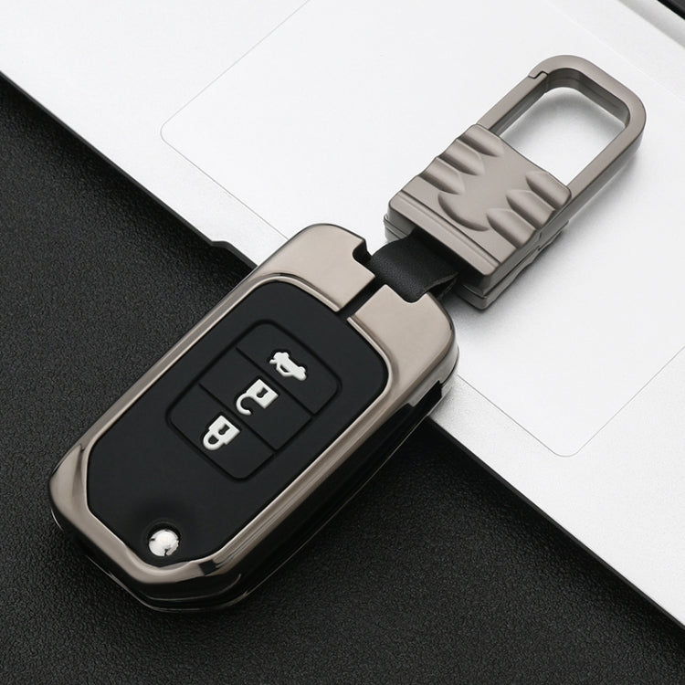 Car Luminous All-inclusive Zinc Alloy Key Protective Case Key Shell for Honda A Style Folding 3-button