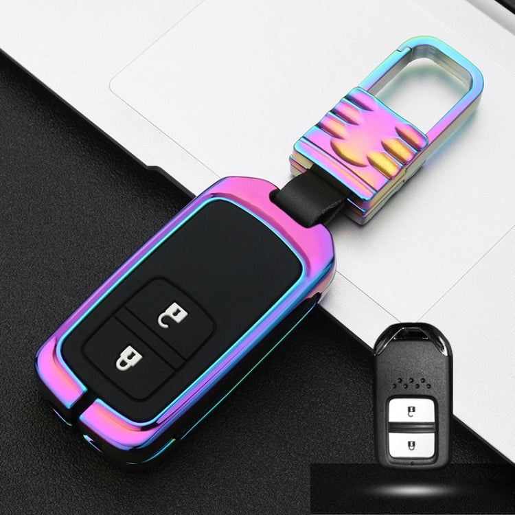Car Luminous All-inclusive Zinc Alloy Key Protective Case Key Shell for Honda B Style Smart 2-button