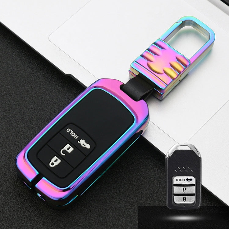 Car Luminous All-inclusive Zinc Alloy Key Protective Case Key Shell for Honda H Style Smart 3-button