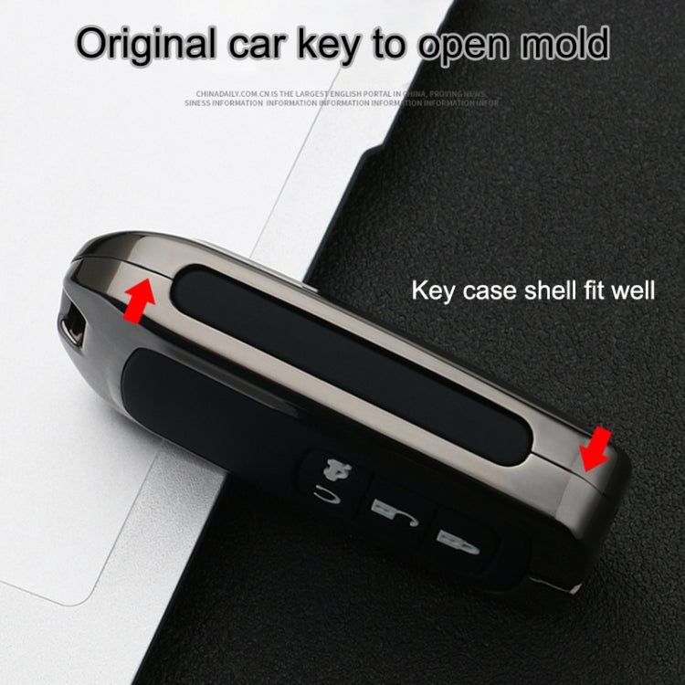 Car Luminous All-inclusive Zinc Alloy Key Protective Case Key Shell for Honda H Style Smart 3-button
