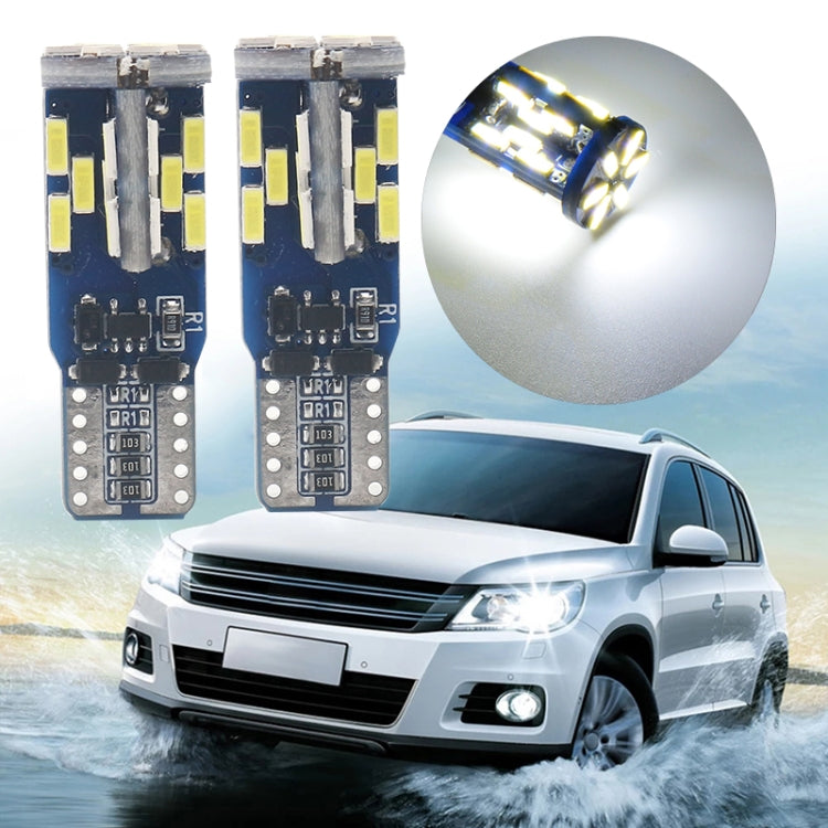 10 PCS T10 DC12V / 3W / 6000K / 180LM Car Canbus Decoding LED Clearance Lights with 30LEDs SMD-4041 Lamp Beads