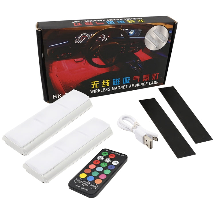 Universal Car Wireless Colorful Charging LED Atmosphere Light with RF Remote Control