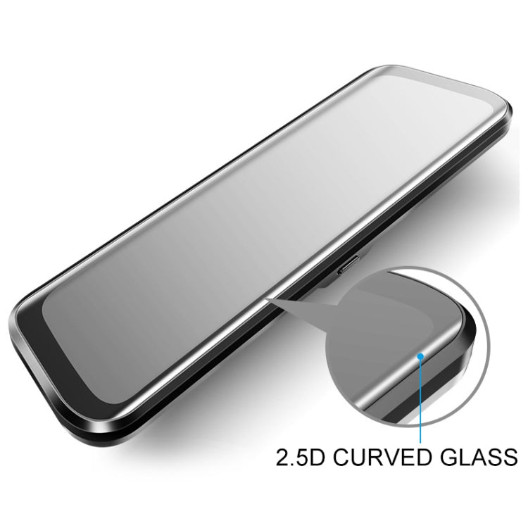 D50 12 inch Rearview Mirror Driving Recorder Intelligent Voice Control Front and Rear Dual-record Reversing Images Built-in 16GB Car Charger Power Supply