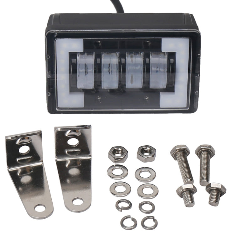 4.76 inch 24W DC 12-24V 1800LM IP67 Car Work Lights / Front Bumper Lights / Roof Lights, with Holder