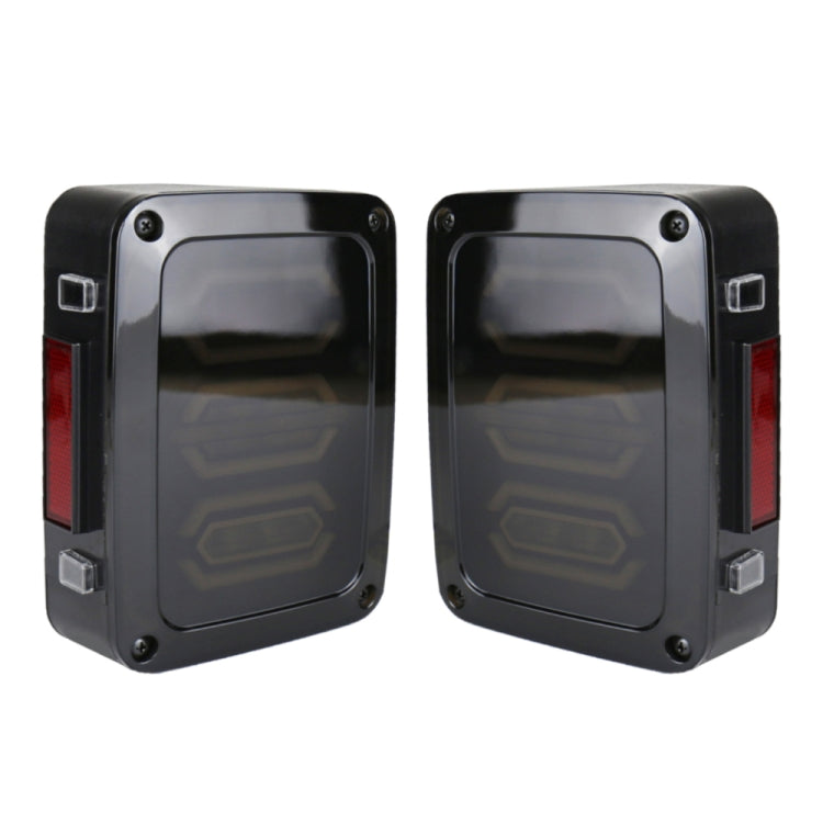 1 Pair 15W DC 12V IP67 4 in 1 Car LED Tail Lights / Driving Lights / Brake Lights/Turn Reverse, US Version