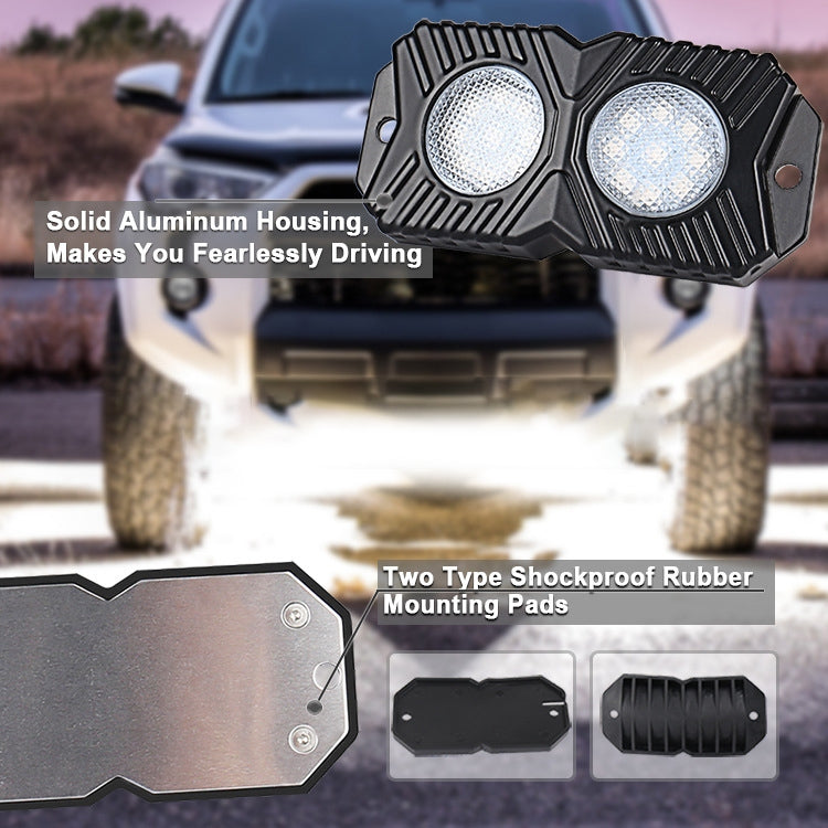 18W DC 12-24V 1.2A LED Double Row Car Bottom Light / Chassis Light / Yacht Deck Atmosphere Light