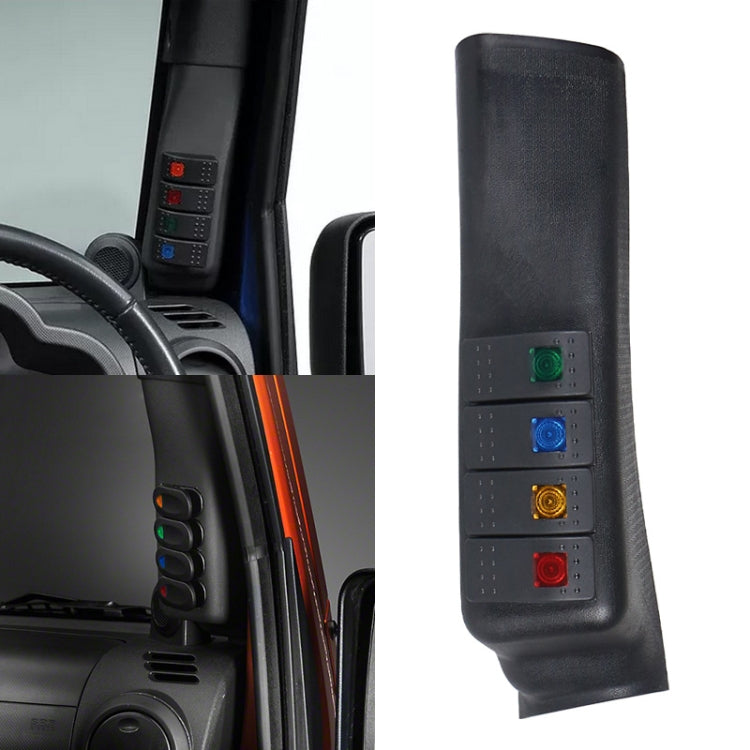 For Jeep Wrangler JK 2011-2016 A-pillar Switch Control Panel with Connection Line