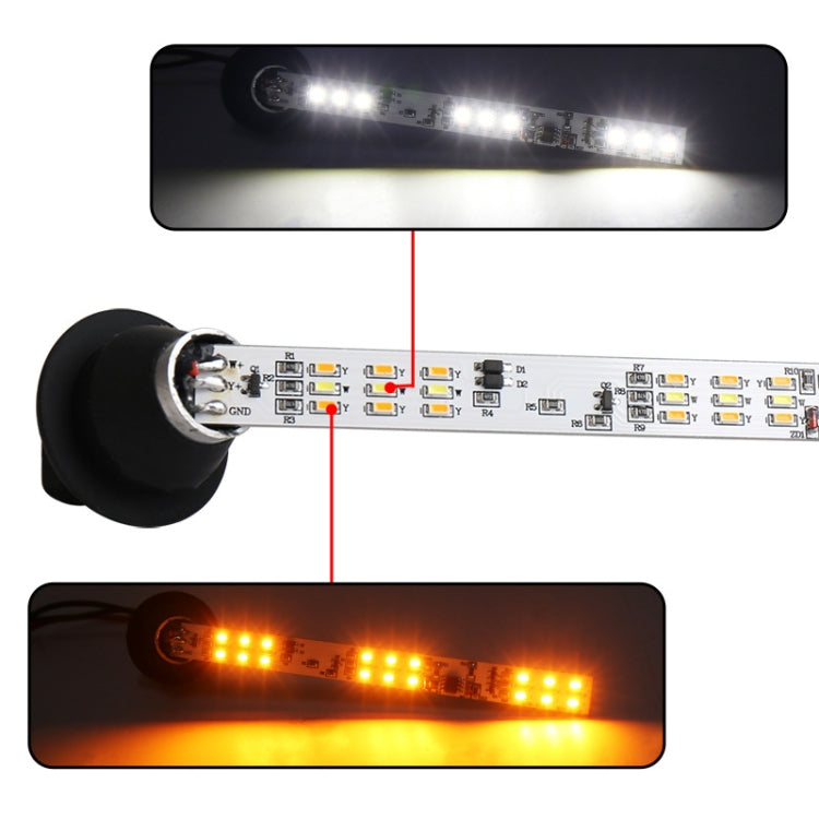 12W DC 12V Car LED Built-in Daily Running Water Turn Signal / Wheel Eyebrow Light for Jeep Wrangler JL 2018