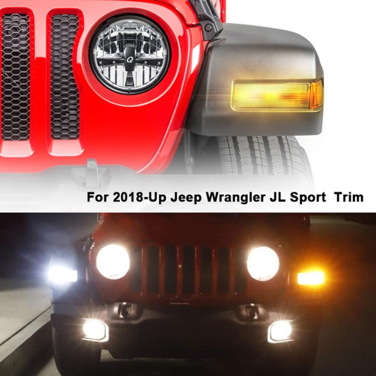 12W DC 12V Car LED Built-in Daily Running Water Turn Signal / Wheel Eyebrow Light for Jeep Wrangler JL 2018