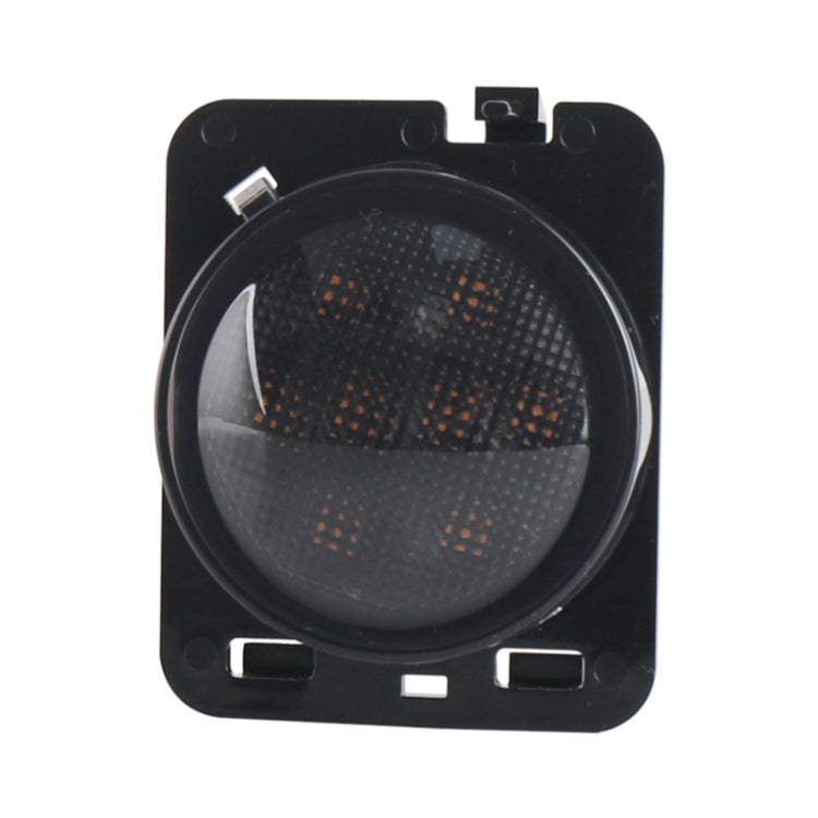 8W DC 12V Car SUV Refit LED Wheel Eyebrow Turn Signal for Jeep Wrangler JK 07-17, Specification: Smoke Black with Aperture