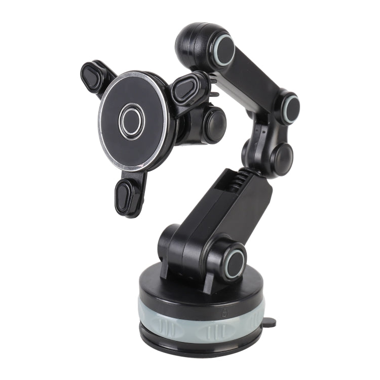 ZP-X0188 Car 360 Degree Rotating Telescopic Folding Magnet Suction Cup Mobile Phone Holder