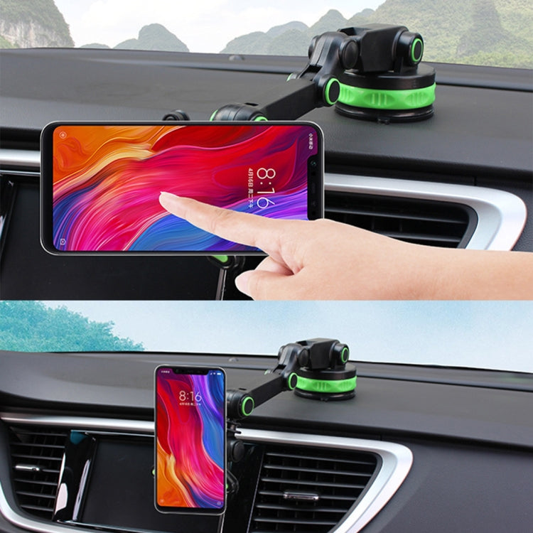 ZP-X0188 Car 360 Degree Rotating Telescopic Folding Magnet Suction Cup Mobile Phone Holder