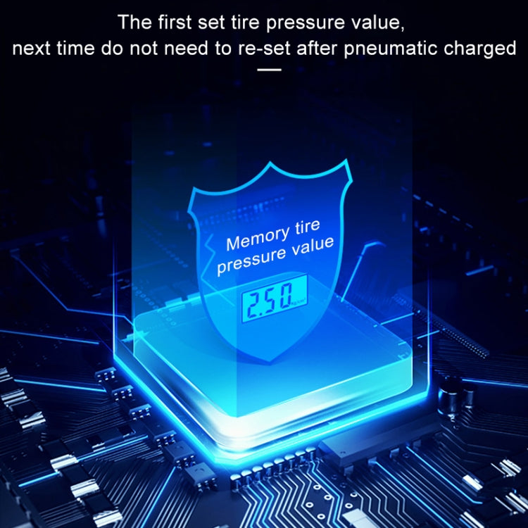 DC12V 120W Portable Multifunctional Round Car Air Pump with Digital Display