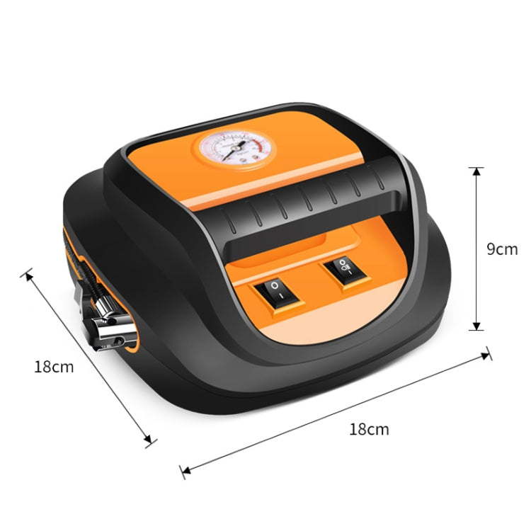 DC12V 120W 22-cylinder Portable Multifunctional Car Air Pump with LED Lamp, Style: Mechanical Watch